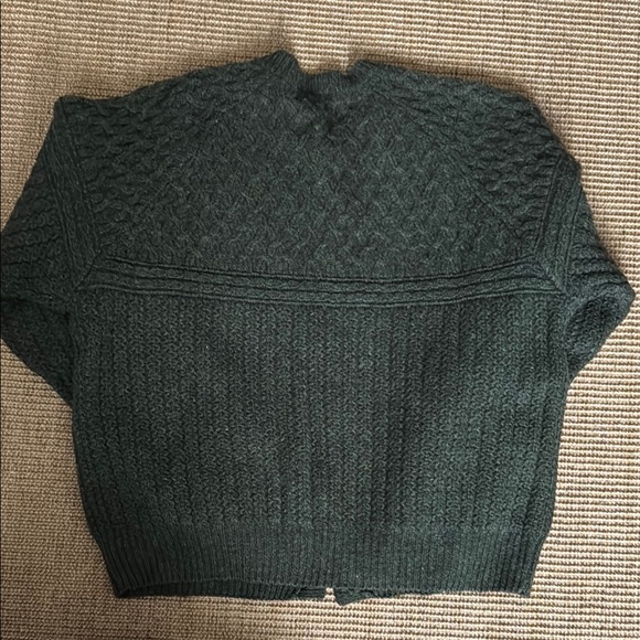 Green Lambswool Sweater - Picture 3 of 4